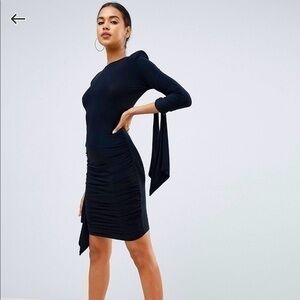 NWT Club L mini dress with drape sleeves